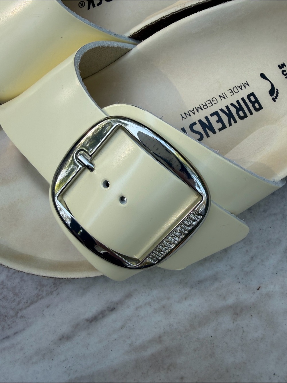 Birkenstock Madrid Big Buckle Sandals in Butter color - Picture 3 of 4